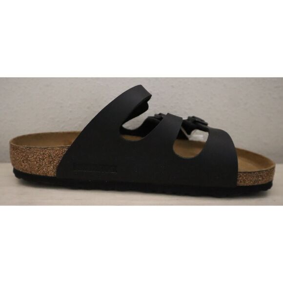 Birkenstock 0053011 WMN 39 US 8 Black Florida Soft Footbed Birko-Flor Sandal - Picture 9 of 14